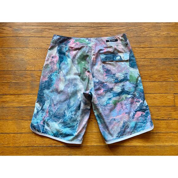 CG HABITATS OG Athletic Fit 309 Pink/Blue Boardshorts Mens sz 28 - Picture 7 of 12